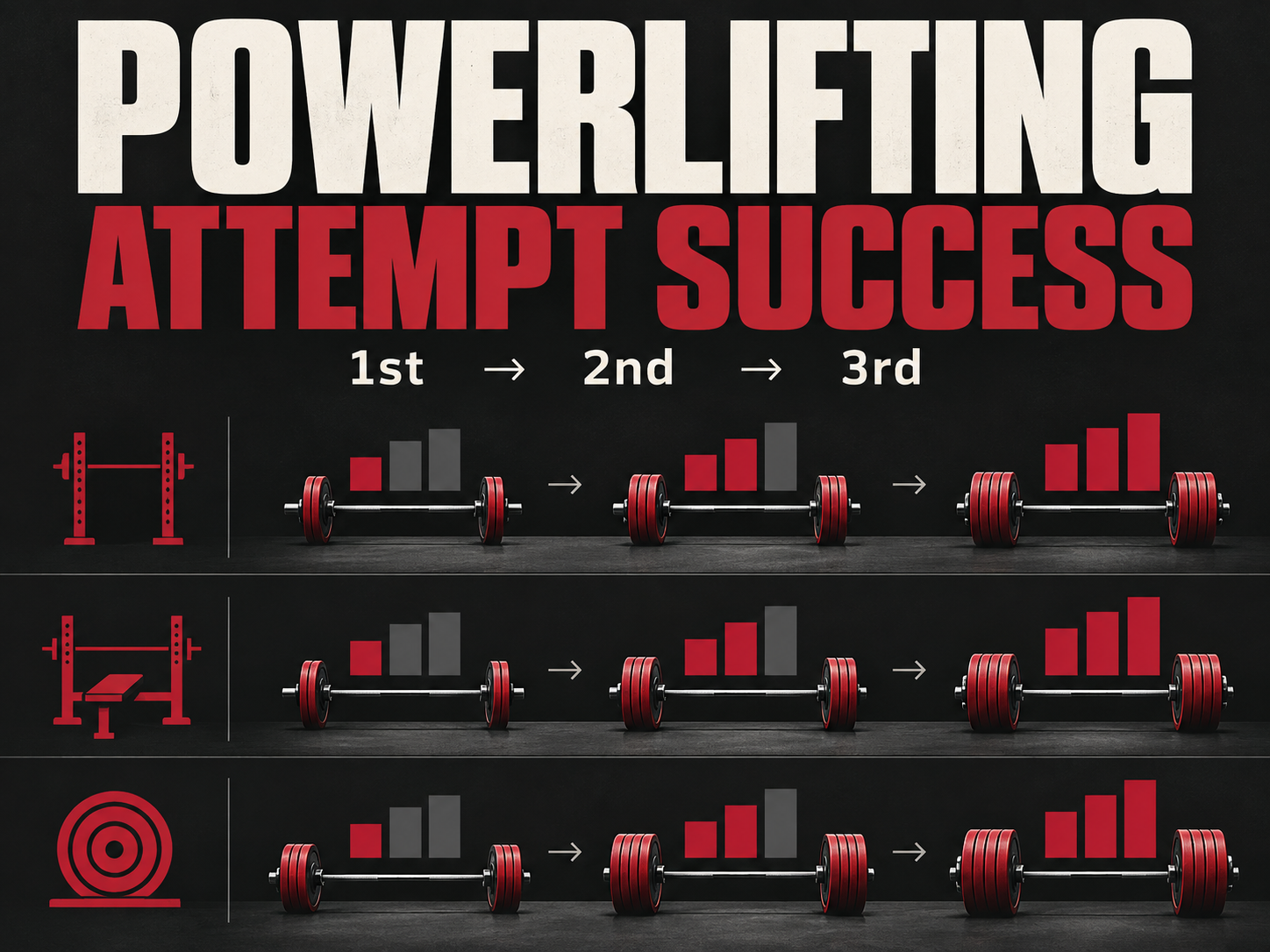 How Often Do Powerlifters Make Each Attempt?